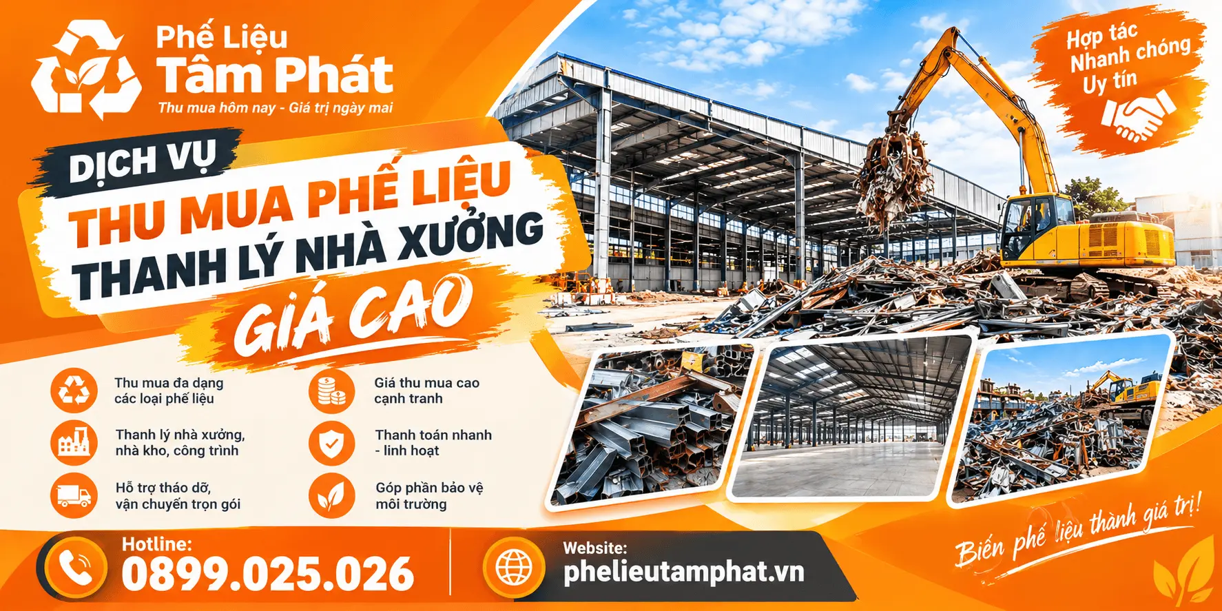 Thu Mua – Thanh Lý Nhà Xưởng Cũ Giá Cao Tại Đồng Nai Gần Đây - Phế Liệu Tâm Phát